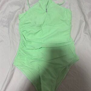 NWOT Kids Green One Piece Swimsuit